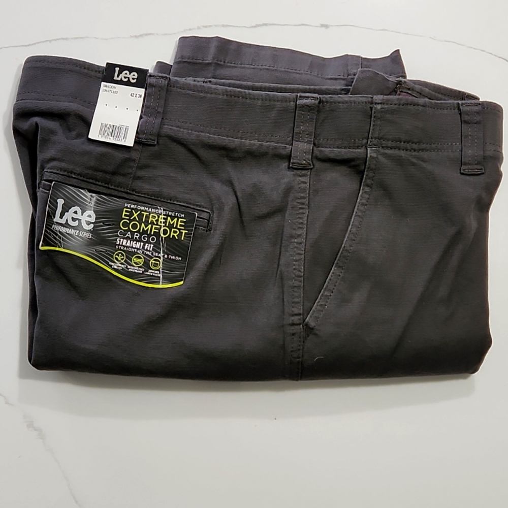 Lee Men's Performance Stretch Extreme Comfort Straight Fit Cargo Pants 42 x 30